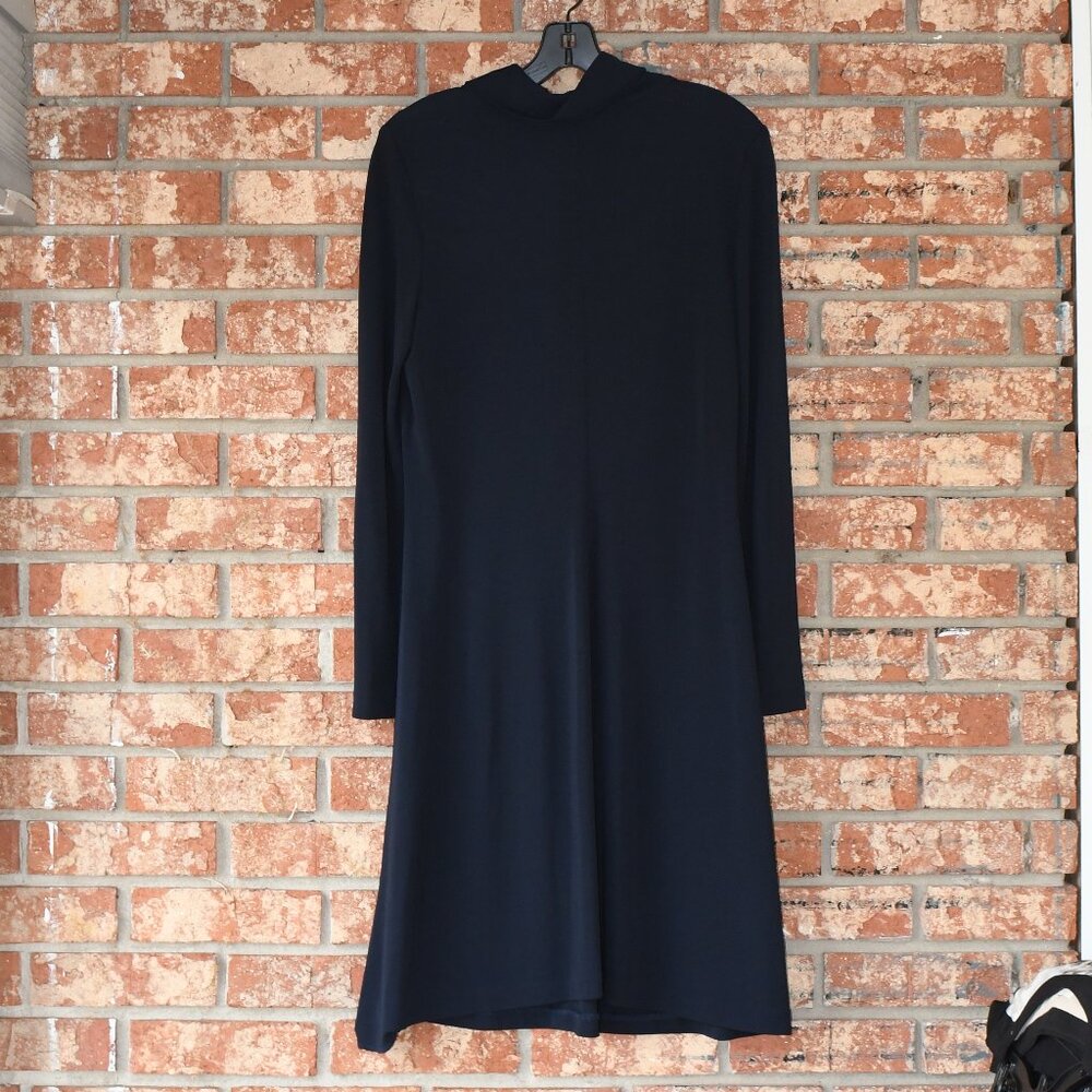 Linda Allard Ellen Tracy Navy Dress - Picture 2 of 3